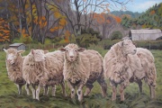 Fall Sheep, 24 x 36
