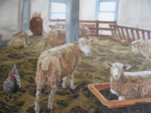 Sean's Sheep, 36 x 48