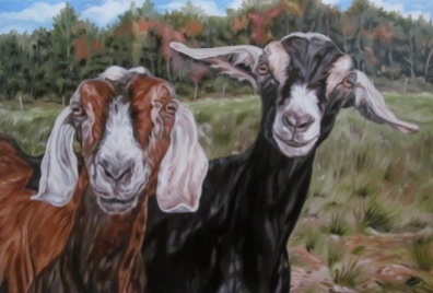 Two Goats, 20 x 30